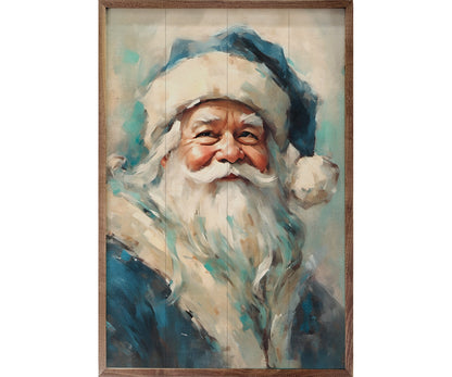 Kendrick Home Blue Santa Portrait