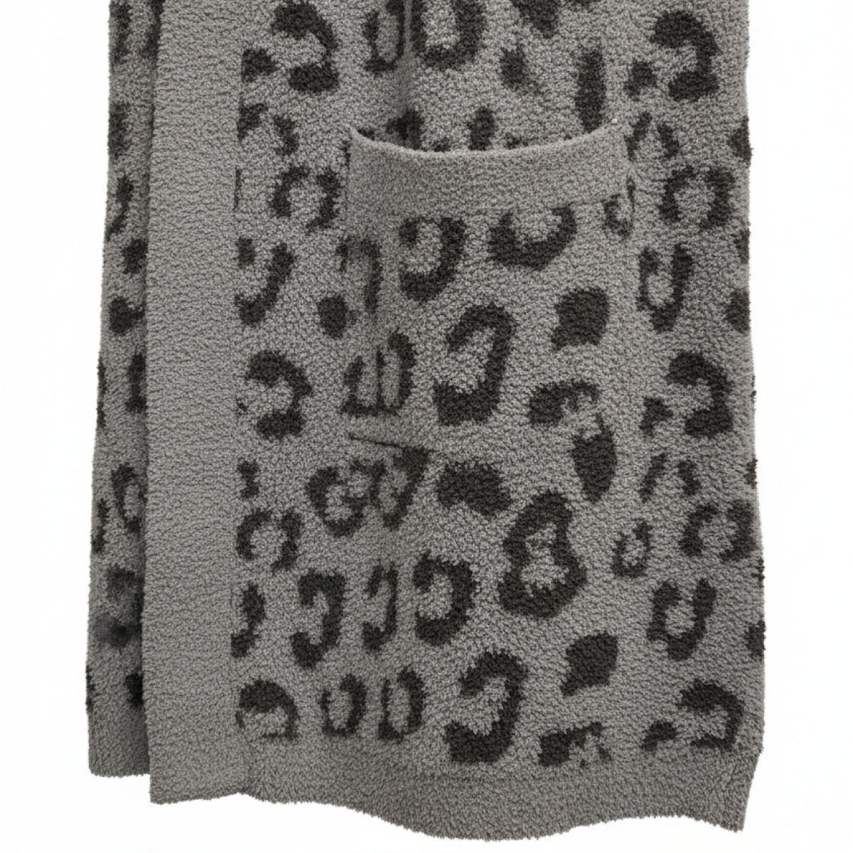 Grey Leopard Print-
