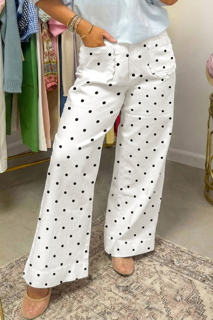 Threaded Pear Whitley Patch Cotton Shift Pants