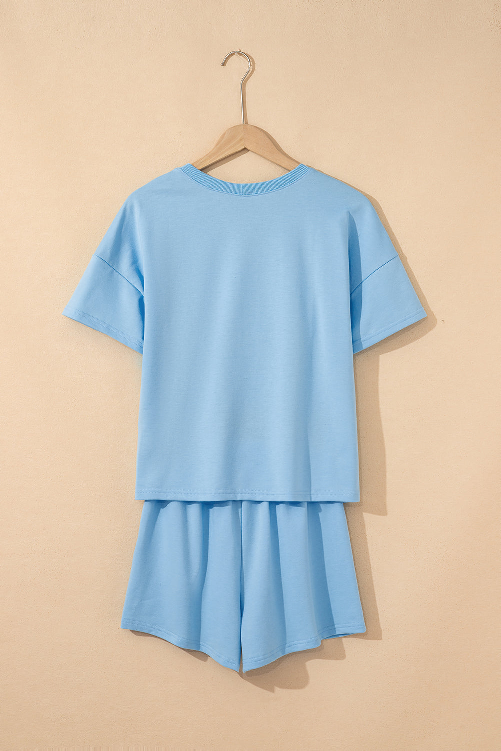 Threaded Pear Avery Top and Patchwork Drawstring Shorts Set
