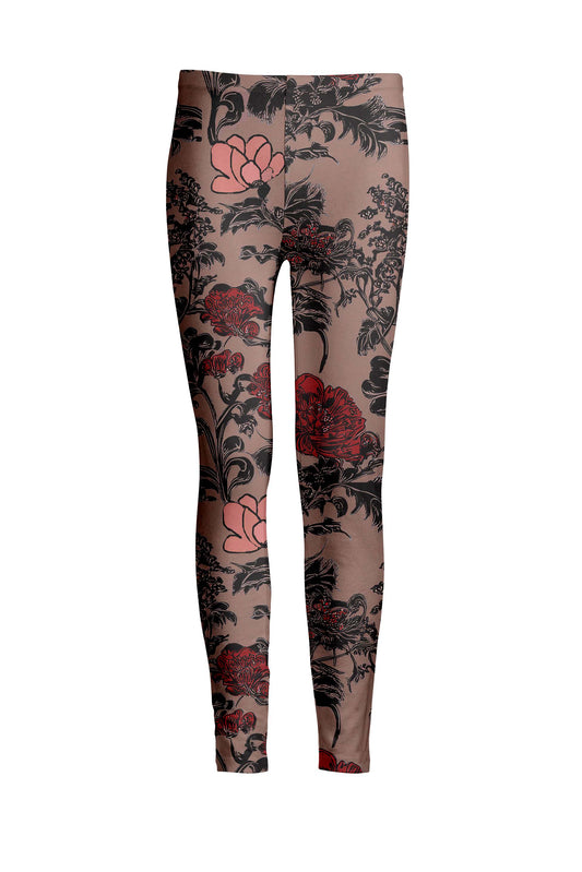 Red and Black Romantic Floral-