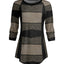 Gold & Black Stripe Print