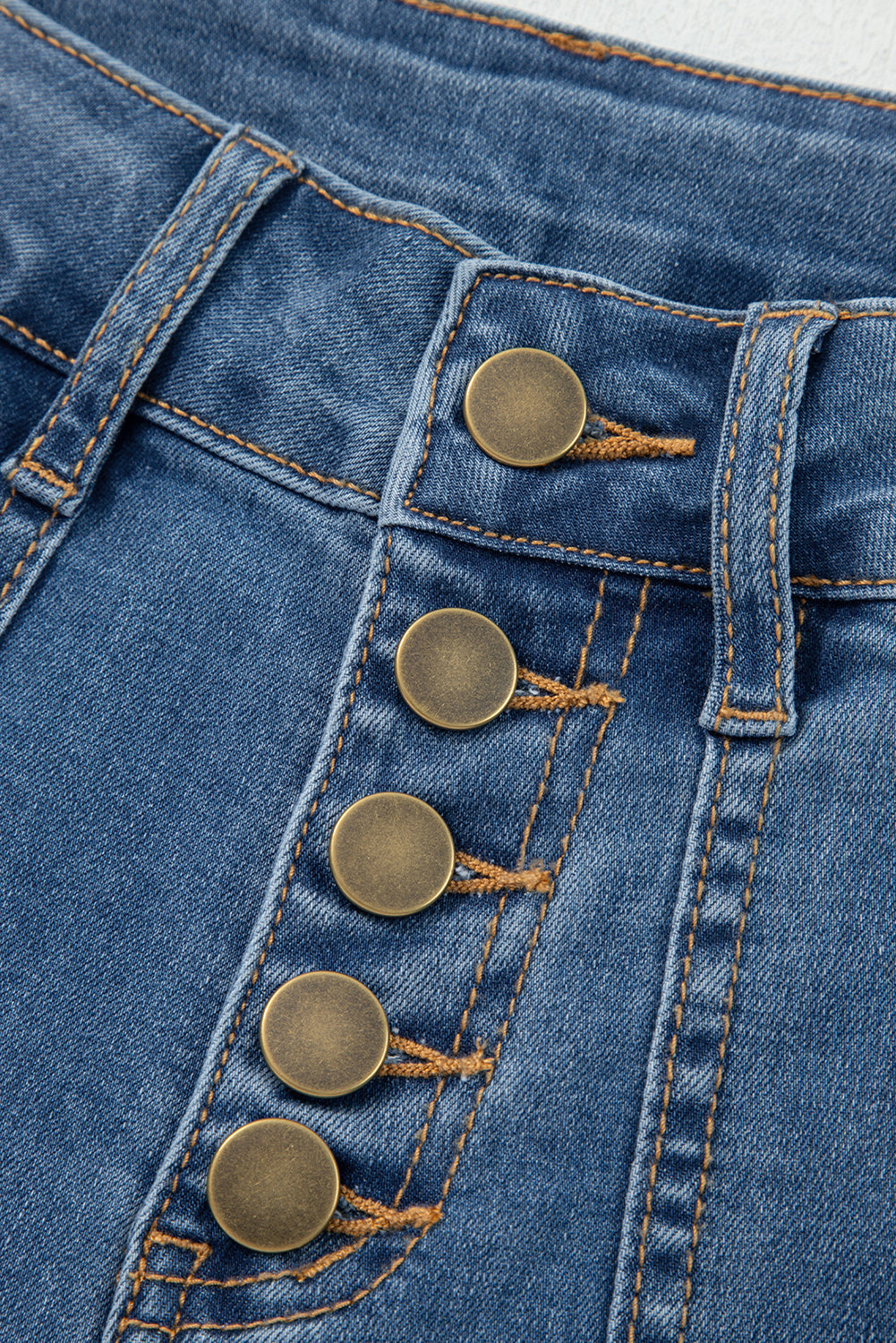 Threaded Pear Aleah Waist Wide Leg Jeans