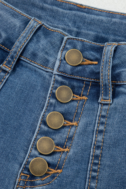 Threaded Pear Aleah Waist Wide Leg Jeans