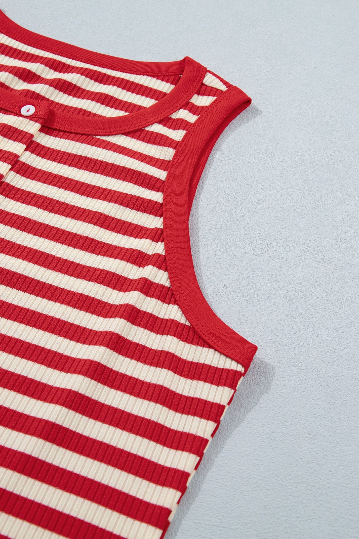 Threaded Pear Monica Ribbed Knit Tank Top
