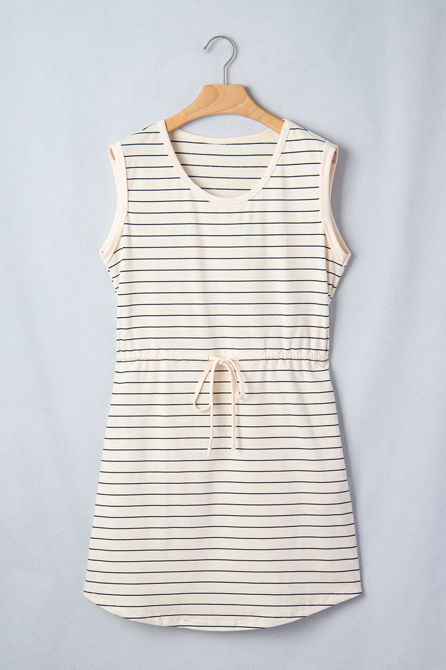 Threaded Pear Mabel Stripe Drawstring Tunic Tank