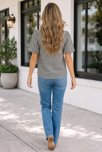 Threaded Pear Isabel Sleeve Frilled Blouse