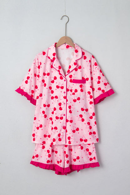 Threaded Pear Stephanie Edge Short Pajama Set