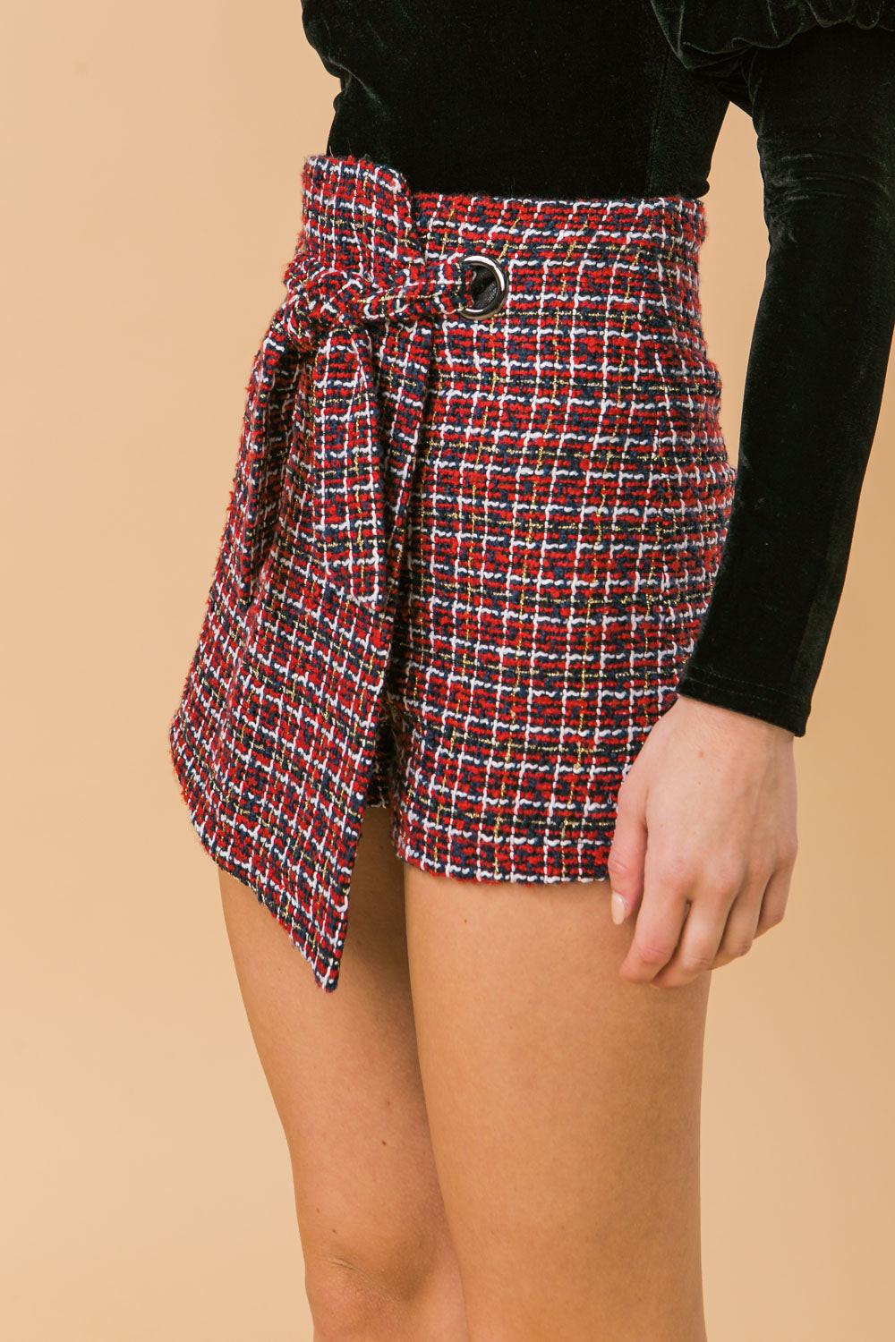 Wonderful Weather Tweed Skort
