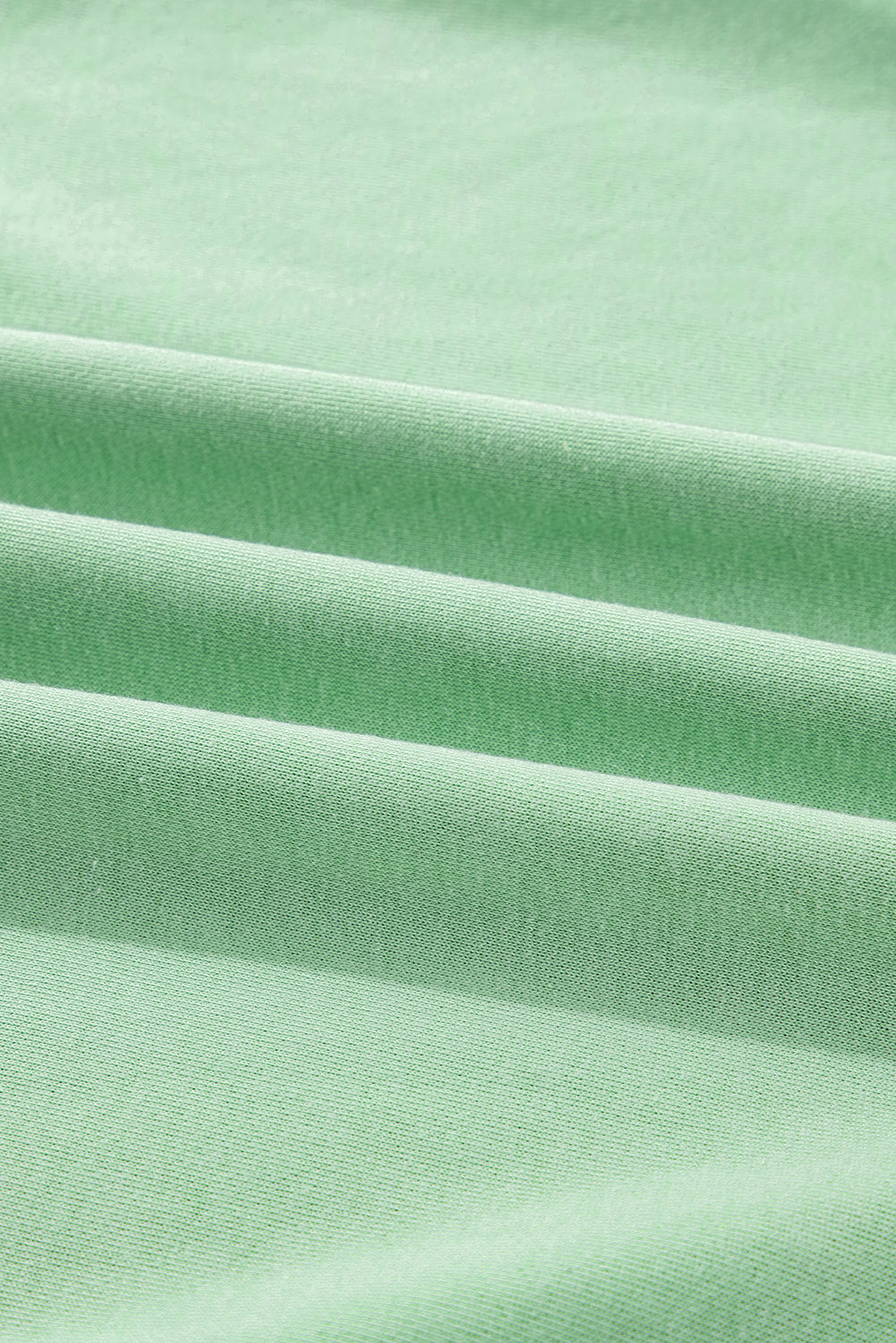 Threaded Pear Moonlight Jade Color Block Striped Patchwork Collar V Neck Plus Size Sweatshirt