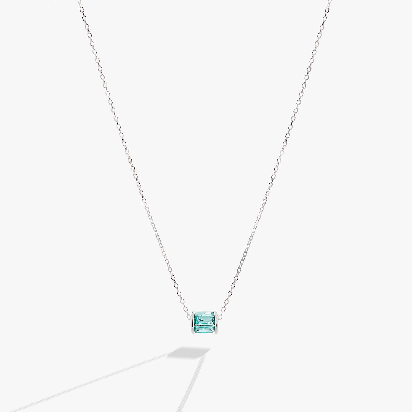 December Birthstone Precious Pendant Necklace