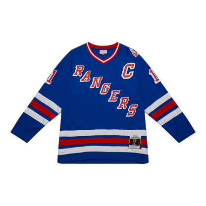 Mitchell & Ness Blue Line Mark Messier New York Rangers 1993 Men Jersey Royal Blue