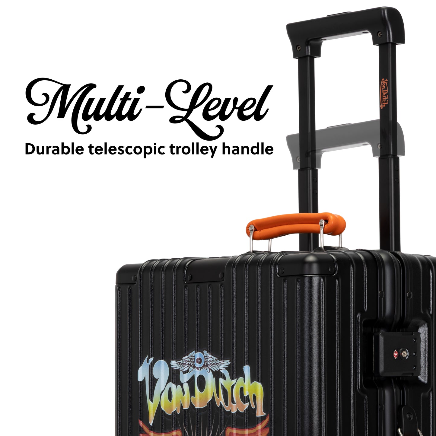Black with Orange accents-