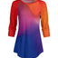 Red & Blue Ombre Fade