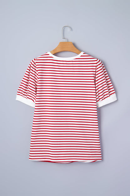 Threaded Pear Winona Puff Sleeve T Shirt