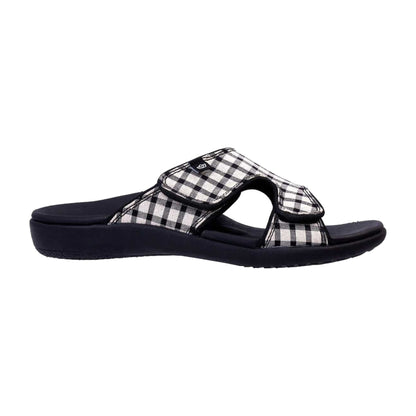 Kholo Checkered Orthotic Slide Sandals - Medium