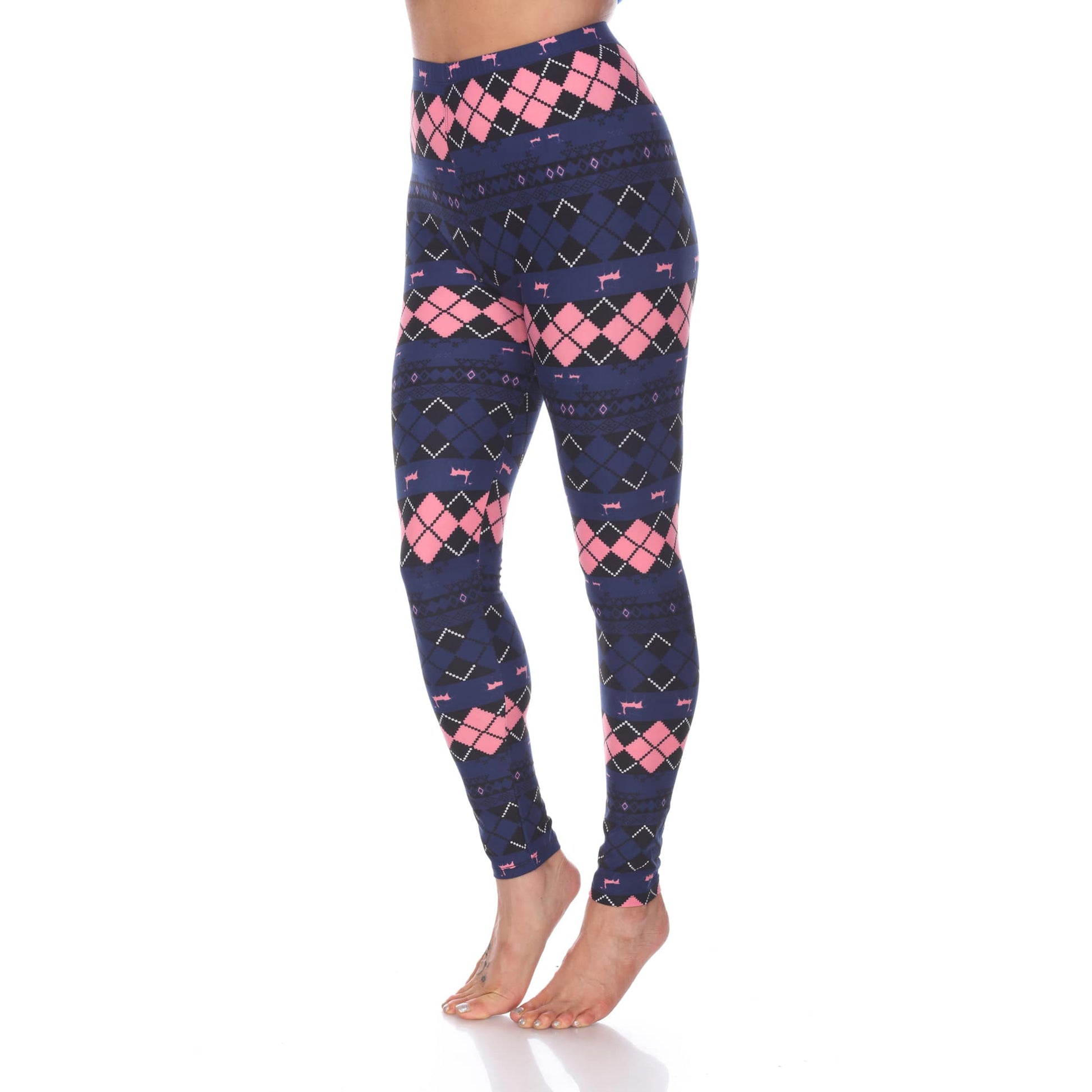 Navy  Pink Argyle-
