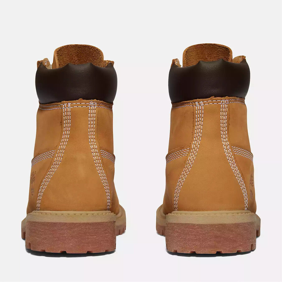 Timberland 6-Inch Premium Waterproof Junior Big Kids' (GS) Boots — Wheat Nubuck