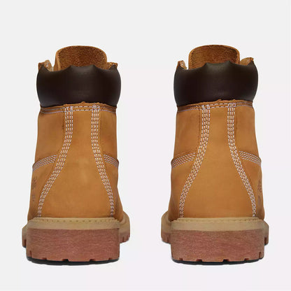 Timberland 6-Inch Premium Waterproof Junior Big Kids' (GS) Boots — Wheat Nubuck