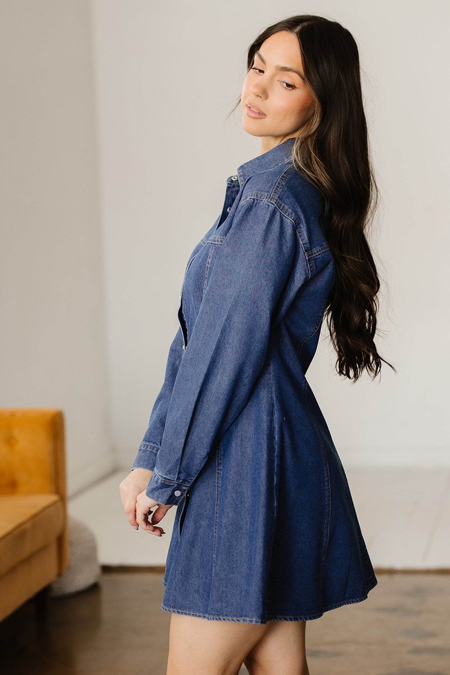 Threaded Pear Zoe Flared Mini Dress