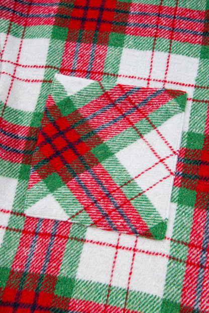 Threaded Pear Dream Plaid Casual Flannel Shacket