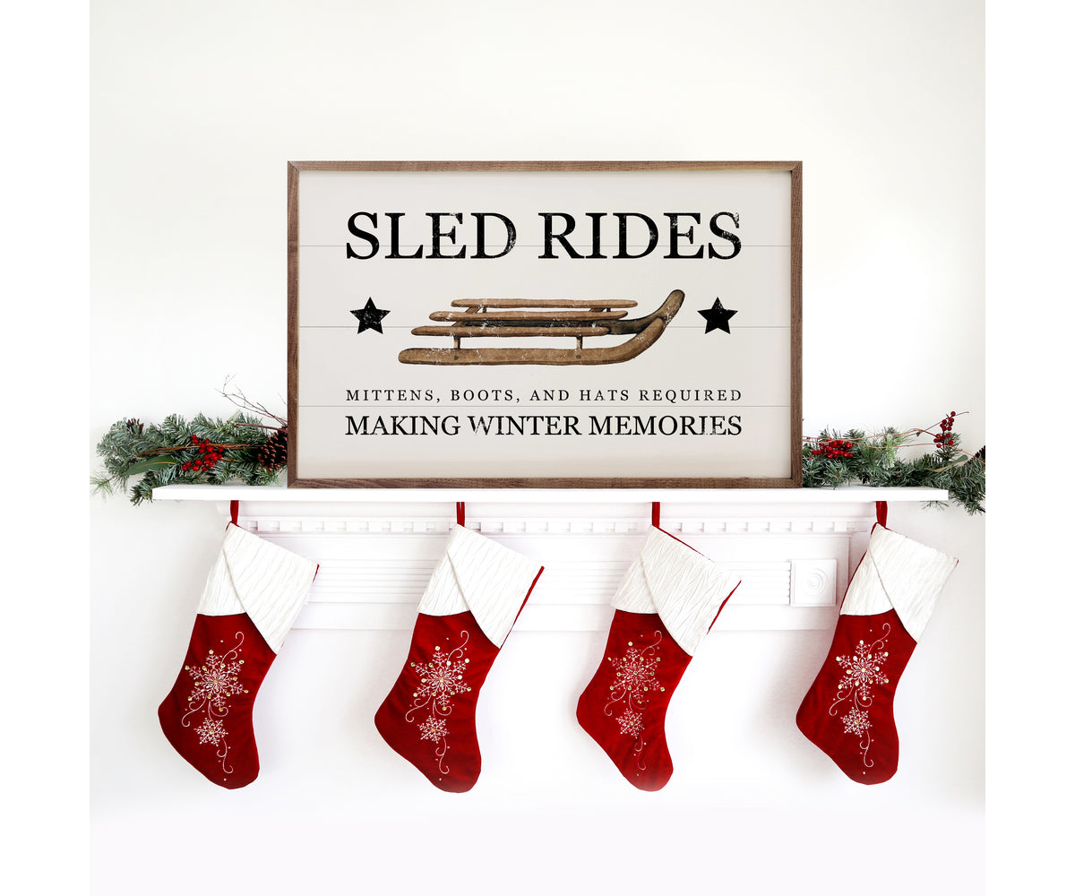 Kendrick Home Sled Rides Making Winter Memories White
