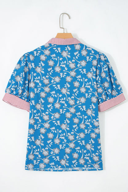 Threaded Pear Francesca Short Sleeve Blouse
