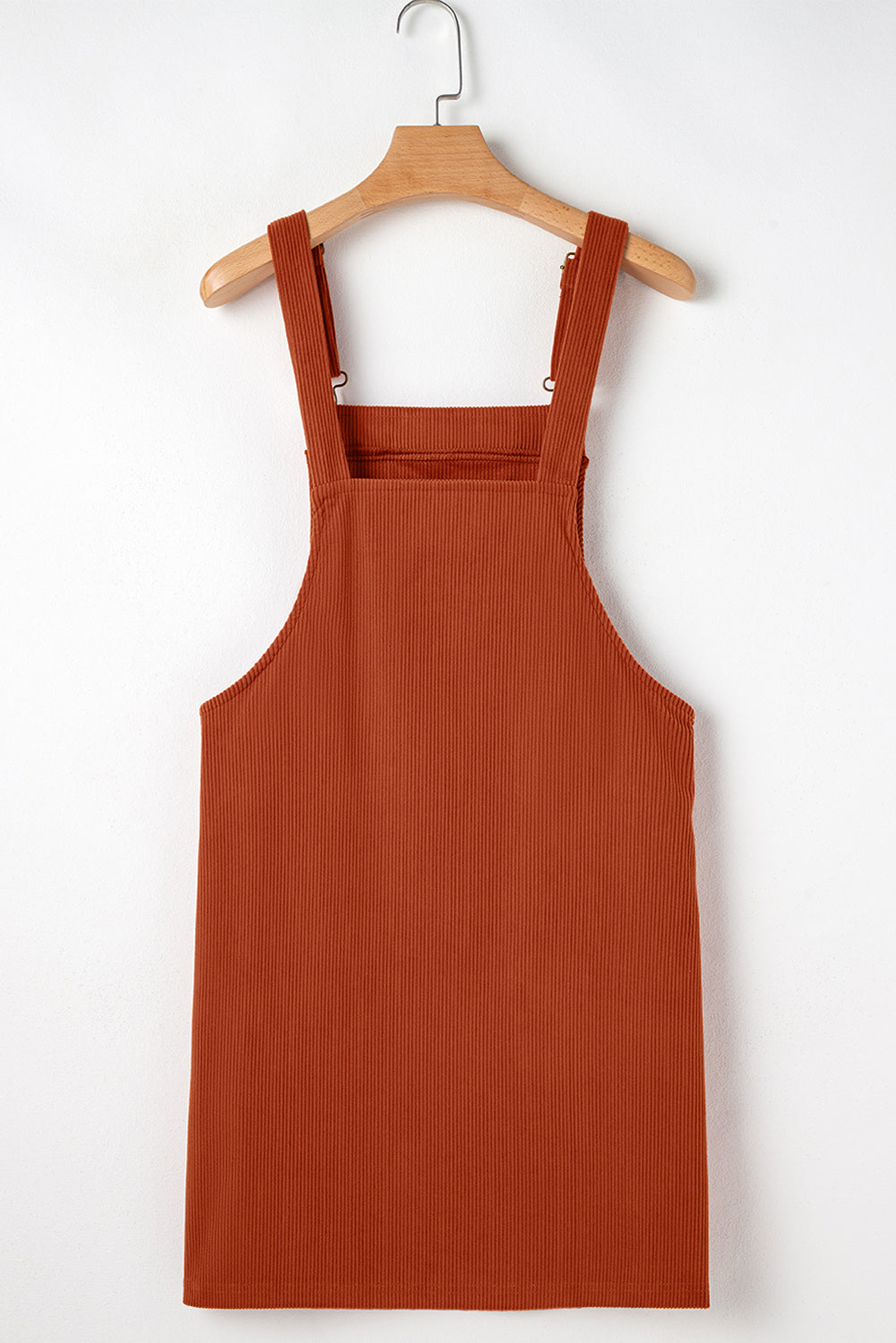 Alexis Front Pockets Corduroy Overall Dress. - Threaded Pear