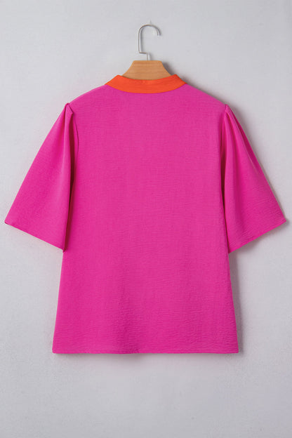 Threaded Pear Chelsea Wide Short Sleeve Top