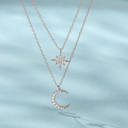 Crescent Vermeil Necklace