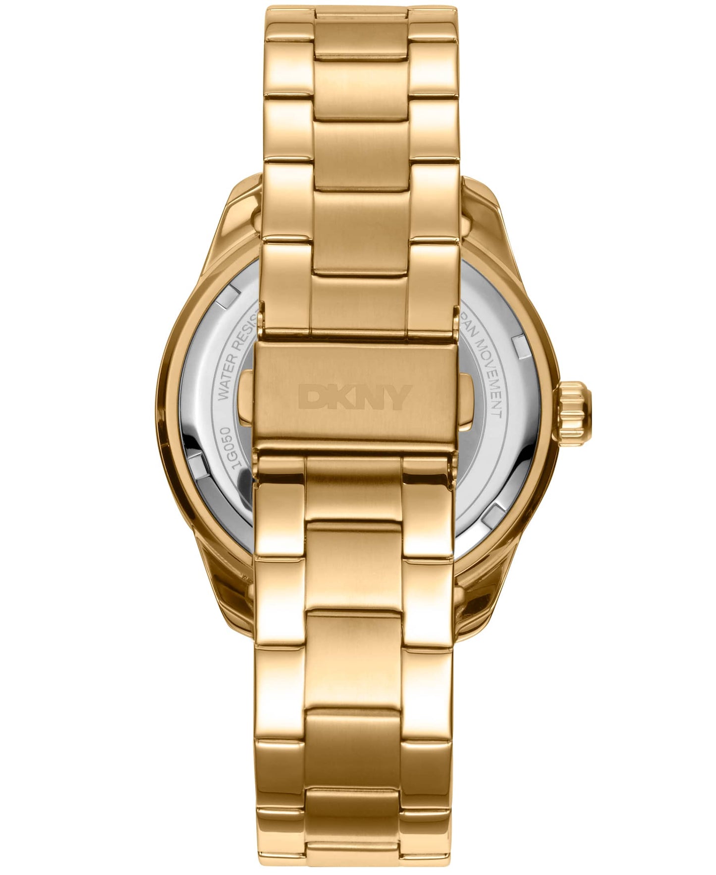 Dkny Men Watch, Gold Color Case, Black Dial, Gold Color Metal Bracelet, 3 Hands Date, 10 Atm-5