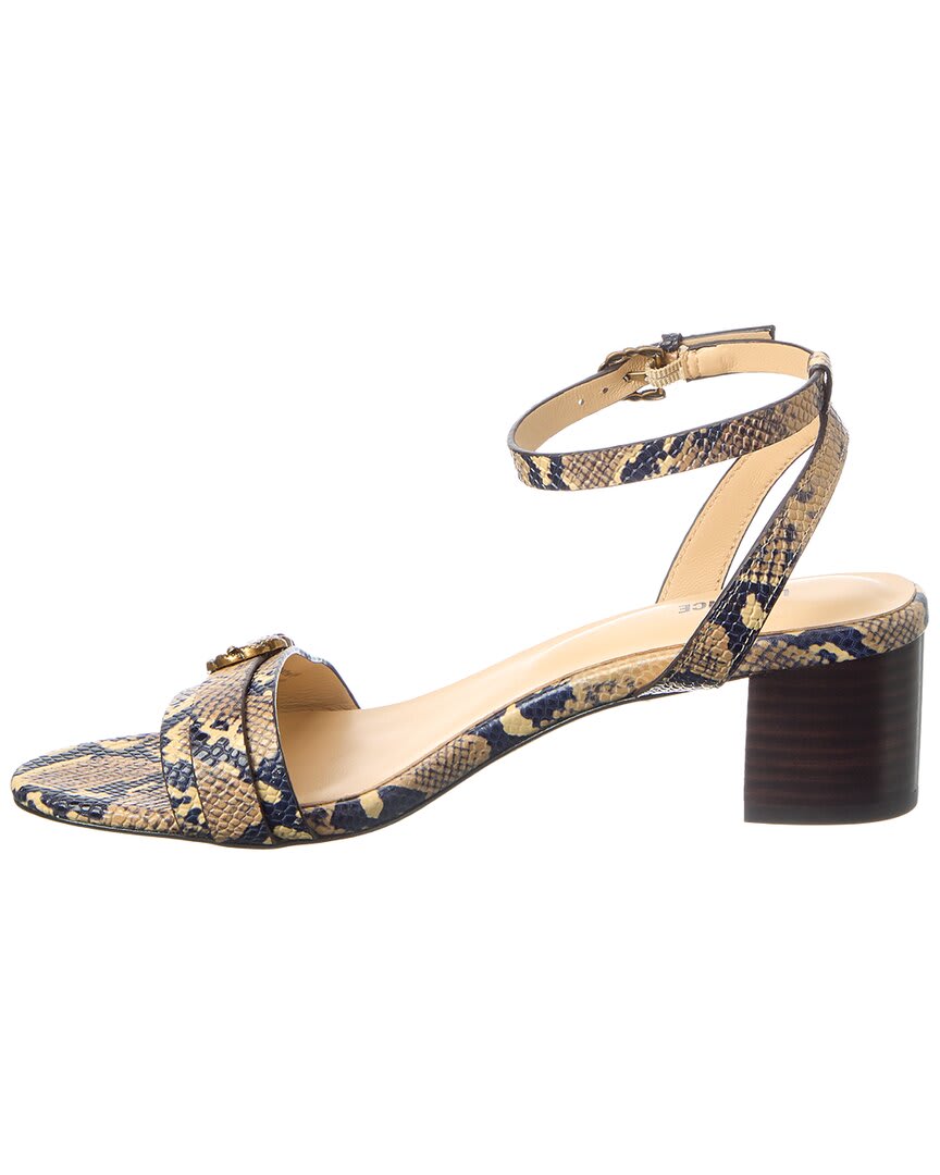 NATURAL SNAKE EMBOSSED LEATHER-