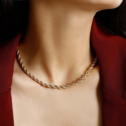 Goldtone Twisted Necklace