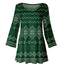 Green Fair Isle Sweater Print