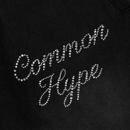 Common Hype Diamanté Sweatpant Washed Black