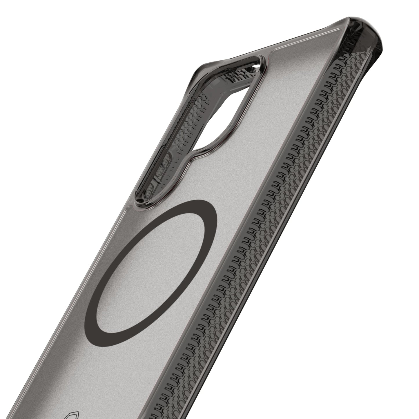 Itskins Hybrid R // Vapor Magnetic Matte Protective Phone Case for Galaxy S25 Ultra, Compatible with Magsafe, Anti-Yellowing Cell Phone Cover, Military Grade Protective Bumper - Smoke
