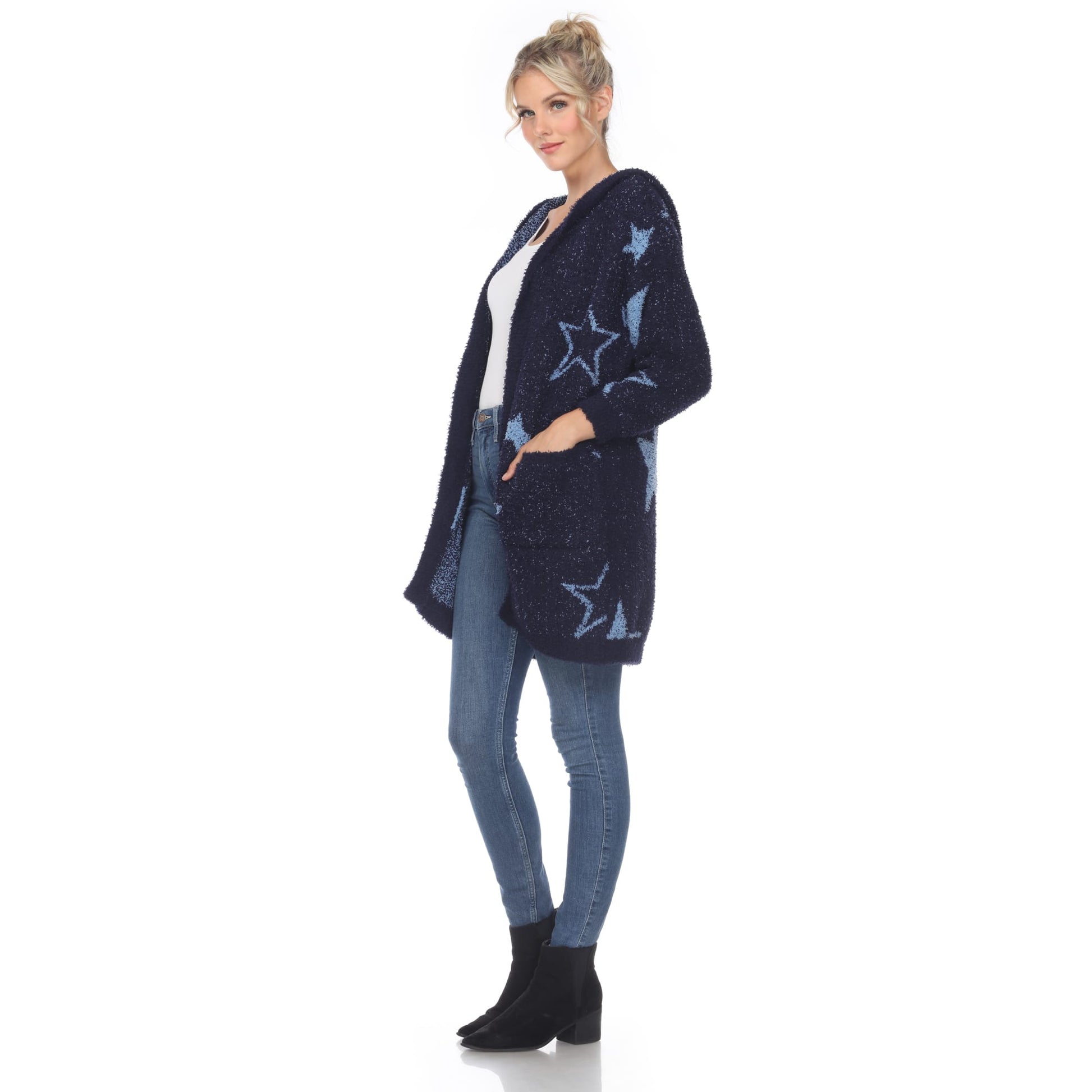 Navy Light Blue Stars-