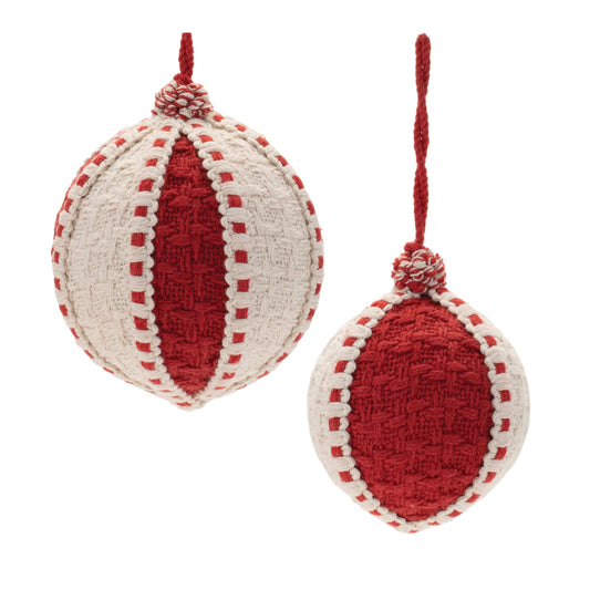 Melrose International Woven Ball Ornament (Set of 4)