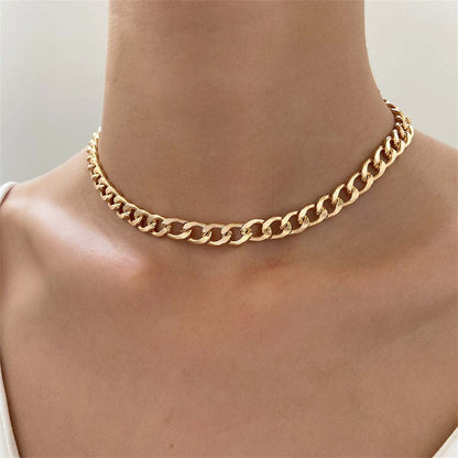 Goldtone Cuban Chain Necklace