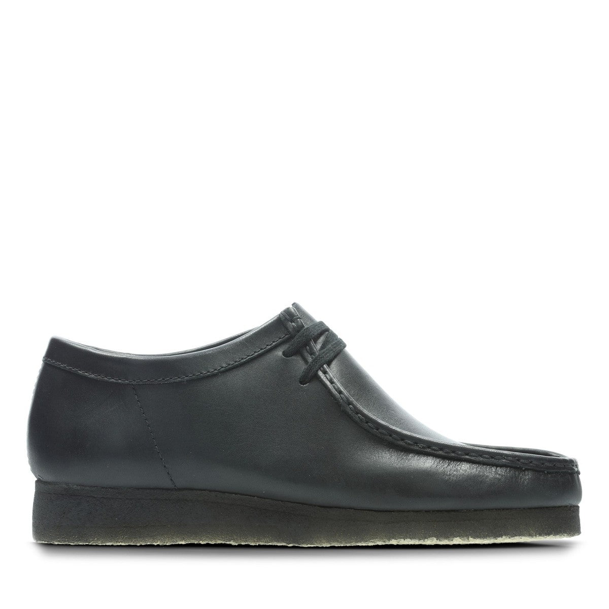 Clarks Originals Wallabee Men's Moccasin Shoes — Black Leather