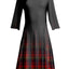Red & Black Plaid Fade