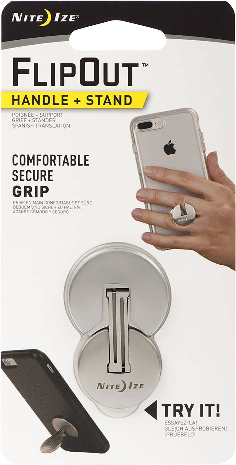 Nite Ize Flipout - Low Profile Folding Handle and Stand for Smartphones