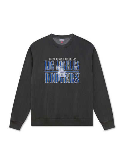 Mitchell & Ness Dodgers Downtown Fleece Crewneck - Black