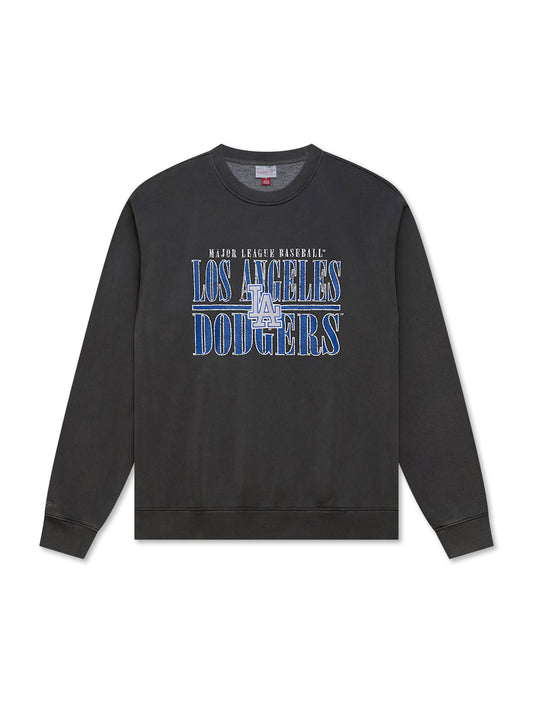Mitchell & Ness Dodgers Downtown Fleece Crewneck - Black