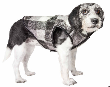 Black, Grey And White Plaid-