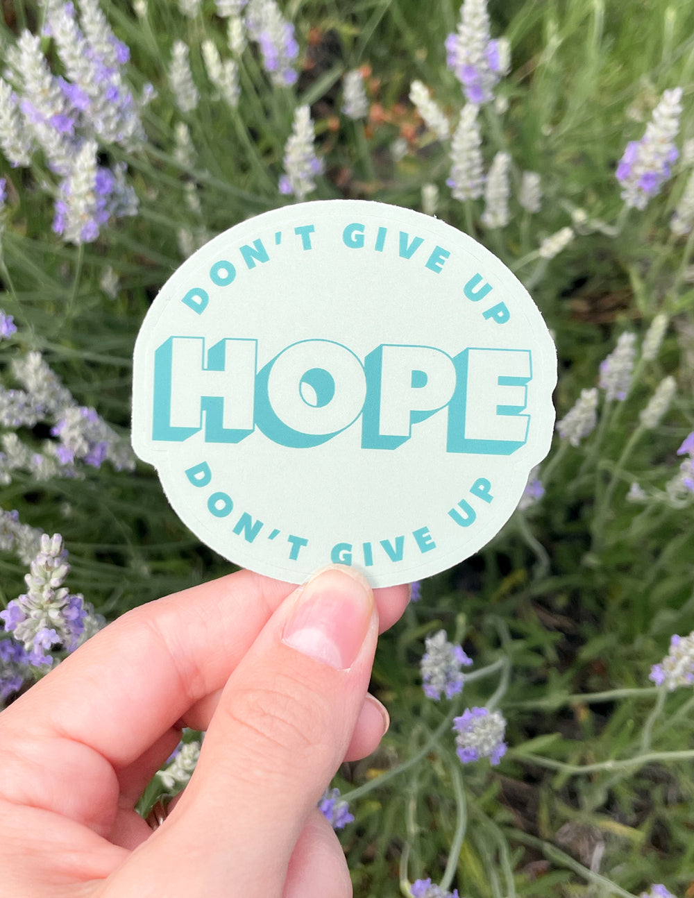 Elevated Faith Don't Give Up Hope Sticker