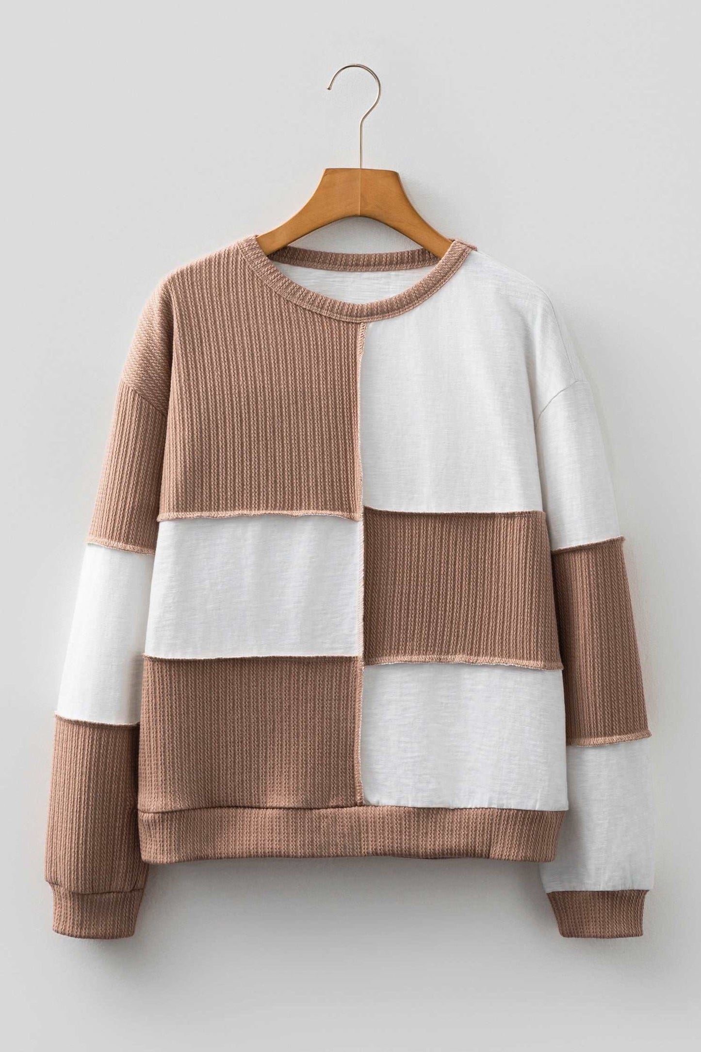Seraphina Raw Seamed Knitted Jumper - Dark Khaki / L - 12/14