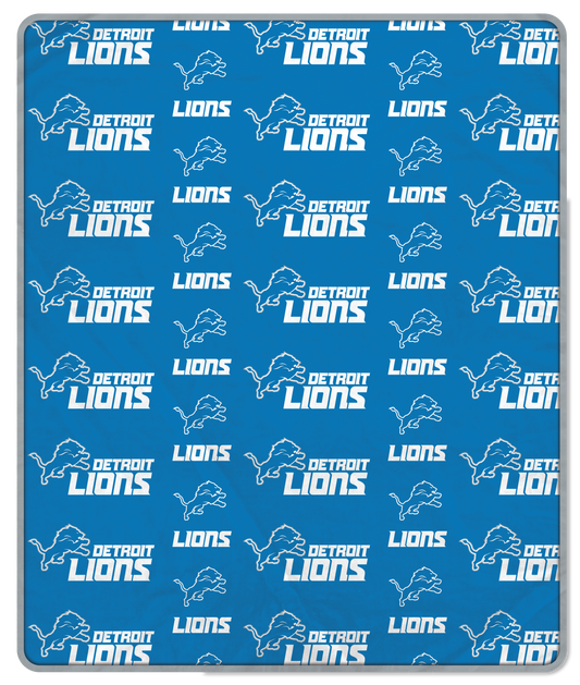 Detroit Lions NFL Team Logo Soft Blanket 60x70