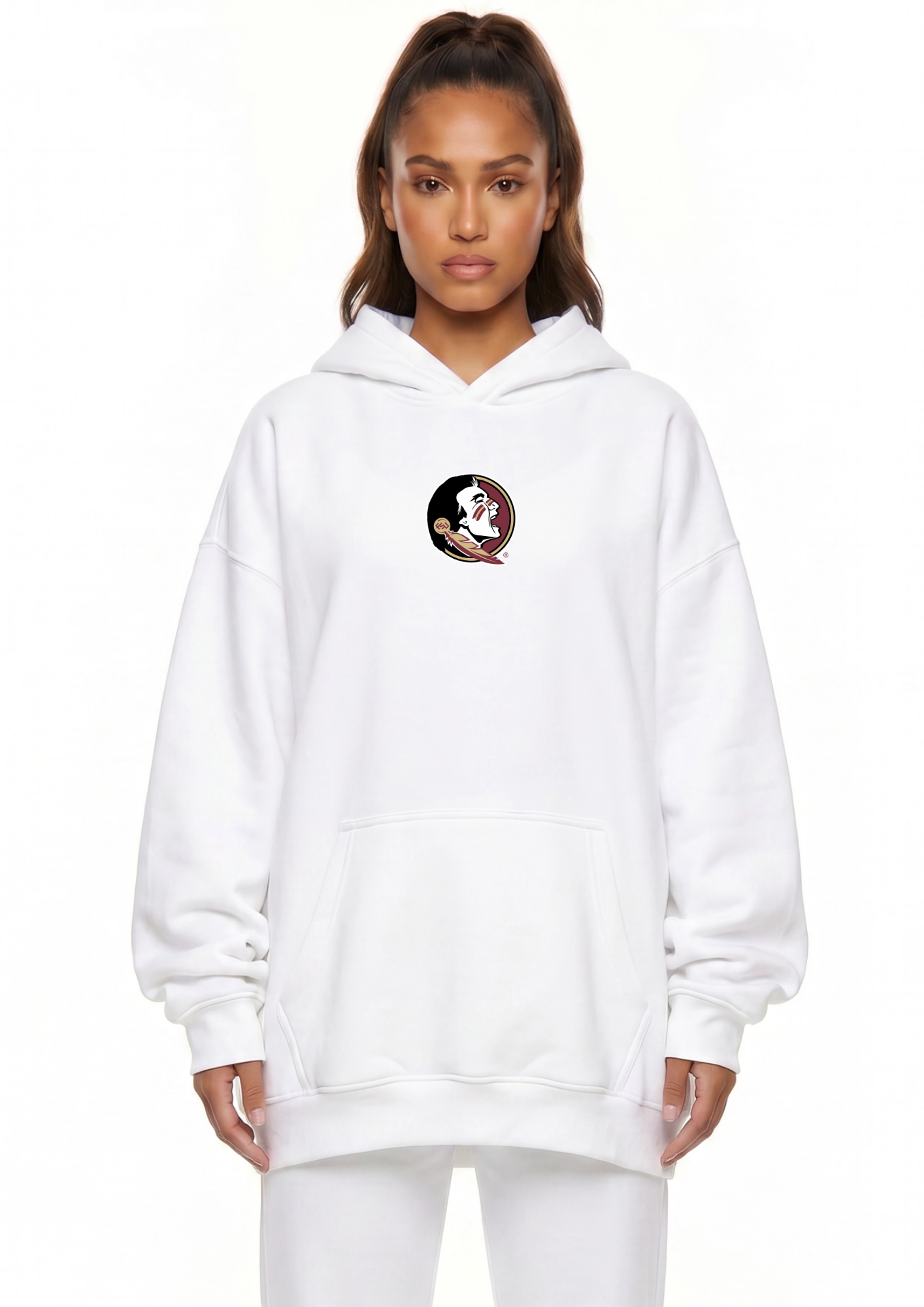 Relaxed Fit Waffle Hoodie Florida State