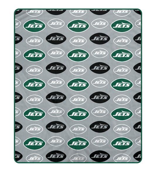 New York Jets NFL Team Signature Logo Throw 50x60